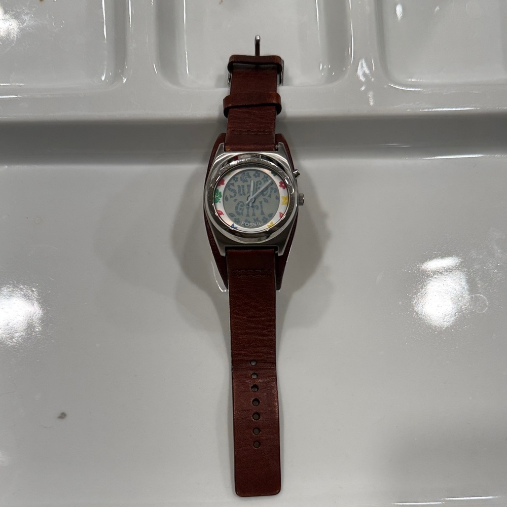 Brown Leather Strap Watch - Fossil